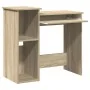 Escritorio con estantes contrachapada color roble 84x40x78 cm by , Desks - Ref: Foro24-860447, Price: 77,02 €, Discount: %