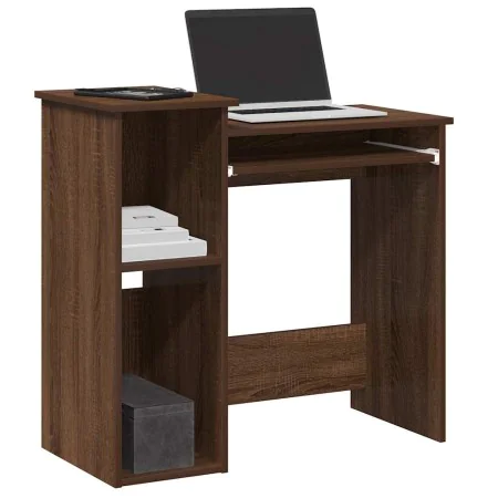 Escritorio con estantes contrachapada marrón roble 84x40x78 cm von , Schreibtische - Ref: Foro24-860451, Preis: 68,69 €, Raba...
