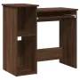 Escritorio con estantes contrachapada marrón roble 84x40x78 cm von , Schreibtische - Ref: Foro24-860451, Preis: 68,69 €, Raba...