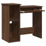 Escritorio con estantes contrachapada marrón roble 84x40x78 cm von , Schreibtische - Ref: Foro24-860451, Preis: 68,69 €, Raba...