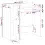 Escritorio con estantes contrachapada marrón roble 84x40x78 cm von , Schreibtische - Ref: Foro24-860451, Preis: 68,69 €, Raba...