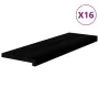 Peldaños de escalera 16 uds madera maciza roble marrón oscuro by , Stair mats - Ref: Foro24-3283056, Price: 759,47 €, Discoun...