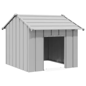 Caseta para perros con techo acero galvanizado 85x107x81 cm by , Dog kennels - Ref: Foro24-4100914, Price: 112,36 €, Discount: %