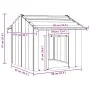 Caseta para perros con techo acero galvanizado 85x107x81 cm von , Hundehütten - Ref: Foro24-4100914, Preis: 112,32 €, Rabatt: %