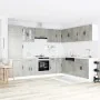 Mueble cocina Porto gris hormigón 14 pzas madera contrachapada de , Armarios de cocina - Ref: Foro24-3314995, Precio: 1,00 €,...