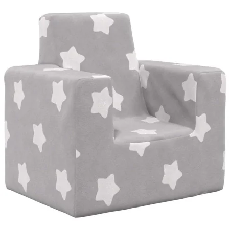 Sofá para niños felpa suave gris claro con estrellas von , Baby- und Kleinkindmöbel - Ref: Foro24-4104790, Preis: 35,70 €, Ra...