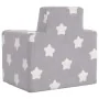 Sofá para niños felpa suave gris claro con estrellas von , Baby- und Kleinkindmöbel - Ref: Foro24-4104790, Preis: 35,70 €, Ra...