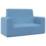 Sofá para niños de 2 plazas de felpa suave azul by , Baby and Toddler Furniture - Ref: Foro24-4104800, Price: 46,63 €, Discou...