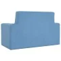 Sofá para niños de 2 plazas de felpa suave azul by , Baby and Toddler Furniture - Ref: Foro24-4104800, Price: 46,63 €, Discou...