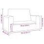 Sofá para niños de 2 plazas de felpa suave azul by , Baby and Toddler Furniture - Ref: Foro24-4104800, Price: 46,63 €, Discou...