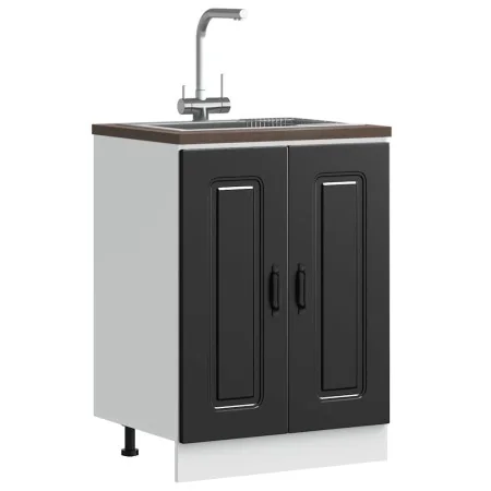 Mueble bajo para fregadero Kalmar negro 60x46x81,5 cm von , Küchenschränke - Ref: Foro24-853438, Preis: 75,49 €, Rabatt: %