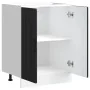 Mueble bajo para fregadero Kalmar negro 60x46x81,5 cm von , Küchenschränke - Ref: Foro24-853438, Preis: 75,49 €, Rabatt: %