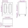 Mueble bajo para fregadero Kalmar negro 60x46x81,5 cm von , Küchenschränke - Ref: Foro24-853438, Preis: 75,49 €, Rabatt: %
