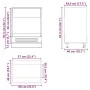 Mueble de horno Kalmar blanco madera reconstituida de , Armarios de cocina - Ref: Foro24-853517, Precio: 58,87 €, Descuento: %