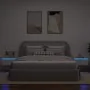 Mesitas de noche de pared con luces LED 2 unidades blanco de , Muebles TV - Ref: Foro24-860212, Precio: 91,40 €, Descuento: %