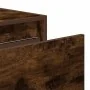 Mesita de noche de pared con luces LED roble ahumado de , Muebles TV - Ref: Foro24-860219, Precio: 53,39 €, Descuento: %