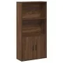 Estantería de madera de ingeniería marrón roble 60x24x120 cm de , Librerías y estanterías - Ref: Foro24-860424, Precio: 69,73...