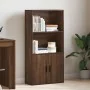 Estantería de madera de ingeniería marrón roble 60x24x120 cm de , Librerías y estanterías - Ref: Foro24-860424, Precio: 69,73...