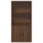 Estantería de madera de ingeniería marrón roble 60x24x120 cm de , Librerías y estanterías - Ref: Foro24-860424, Precio: 69,73...