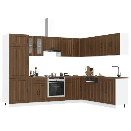 Mueble cocina Lucca roble marrón 14 pzas madera contrachapada von , Küchenschränke - Ref: Foro24-3314988, Preis: 1,00 €, Raba...