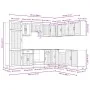 Mueble cocina Lucca roble marrón 14 pzas madera contrachapada von , Küchenschränke - Ref: Foro24-3314988, Preis: 1,00 €, Raba...