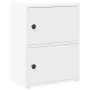 Estantería de madera de ingeniería blanca 40x24x52 cm by , Bookcases and shelves - Ref: Foro24-860355, Price: 42,16 €, Discou...