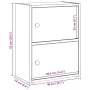 Estantería de madera de ingeniería gris sonoma 40x24x52 cm von , Bücherregale und Regale - Ref: Foro24-860360, Preis: 40,32 €...