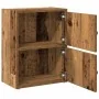 Estantería madera de ingeniería color envejecido 40x24x52 cm by , Bookcases and shelves - Ref: Foro24-860362, Price: 39,72 €,...