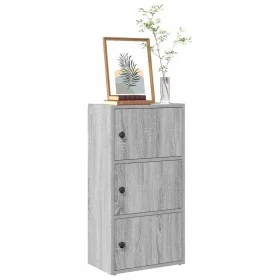 Estantería madera de ingeniería gris sonoma 40x24x77 cm by , Bookcases and shelves - Ref: Foro24-860369, Price: 51,47 €, Disc...