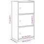 Estantería madera de ingeniería gris sonoma 40x24x77 cm de , Librerías y estanterías - Ref: Foro24-860369, Precio: 51,33 €, D...