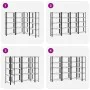 Estante almacenaje 5 niveles 4 uds acero y madera contrachapada by , Industrial shelving - Ref: Foro24-3307589, Price: 133,89...
