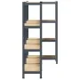 Estante almacenaje 4 niveles 3 uds acero y madera contrachapada von , Industrieregale - Ref: Foro24-3307582, Preis: 104,41 €,...