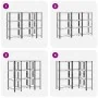 Estante almacenaje 4 niveles 3 uds acero y madera contrachapada von , Industrieregale - Ref: Foro24-3307582, Preis: 104,41 €,...