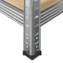 Estanterías resistentes 5 niveles 2 uds contrachapada y acero by , Industrial shelving - Ref: Foro24-3307596, Price: 111,27 €...
