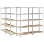 Estantes de almacenamiento de 5 capas 4 uds by , Industrial shelving - Ref: Foro24-3307604, Price: 219,60 €, Discount: %
