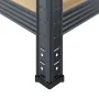 Estante almacenaje 5 niveles 4 uds acero y madera contrachapada by , Industrial shelving - Ref: Foro24-3307610, Price: 238,48...