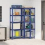 Juego de 2 estantes de 5 niveles acero azul y madera industrial von , Industrieregale - Ref: Foro24-3307619, Preis: 85,27 €, ...
