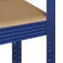 Juego de 2 estantes de 5 niveles acero azul y madera industrial by , Industrial shelving - Ref: Foro24-3307625, Price: 129,01...