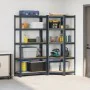 Juego 2 estantes 5 niveles acero antracita y madera industrial von , Industrieregale - Ref: Foro24-3307627, Preis: 131,26 €, ...