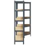Juego 2 estantes 5 niveles acero antracita y madera industrial von , Industrieregale - Ref: Foro24-3307627, Preis: 131,26 €, ...