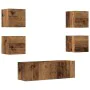 Conjunto de mueble de TV 5 piezas montado la pared madera vieja von , TV-Möbel - Ref: Foro24-3329145, Preis: 138,50 €, Rabatt: %