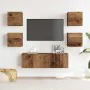 Conjunto de mueble de TV 5 piezas montado la pared madera vieja von , TV-Möbel - Ref: Foro24-3329145, Preis: 138,50 €, Rabatt: %
