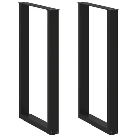 Patas de mesa de centro forma U 2uds acero negro 60x(100-101)cm by , Table legs - Ref: Foro24-4013236, Price: 134,39 €, Disco...