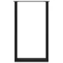 Patas de mesa de centro forma U 2uds acero negro 60x(100-101)cm de , Patas para mesas - Ref: Foro24-4013236, Precio: 134,32 €...