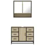 Set de muebles de baño 2 pzas madera contrachapada roble Sonoma von , Badezimmermöbel - Ref: Foro24-3300931, Preis: 192,11 €,...