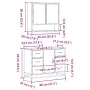 Set de muebles de baño 2 pzas madera contrachapada roble Sonoma von , Badezimmermöbel - Ref: Foro24-3300931, Preis: 192,11 €,...