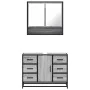 Set de muebles de baño 2 pzas madera contrachapada gris sonoma de , Muebles de baño - Ref: Foro24-3300933, Precio: 206,58 €, ...