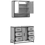 Set de muebles de baño 2 pzas madera contrachapada gris sonoma de , Muebles de baño - Ref: Foro24-3300933, Precio: 206,58 €, ...