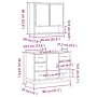 Set de muebles de baño 2 pzas madera contrachapada gris sonoma de , Muebles de baño - Ref: Foro24-3300933, Precio: 206,58 €, ...