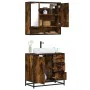Set de muebles baño 2 pzas madera contrachapada roble ahumado by , Bathroom furniture - Ref: Foro24-3300927, Price: 164,58 €,...